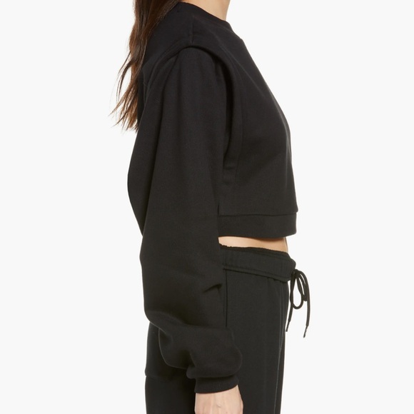 ALO Fresh Cropped Cover Up Sweatshirt - Picture 6 of 12